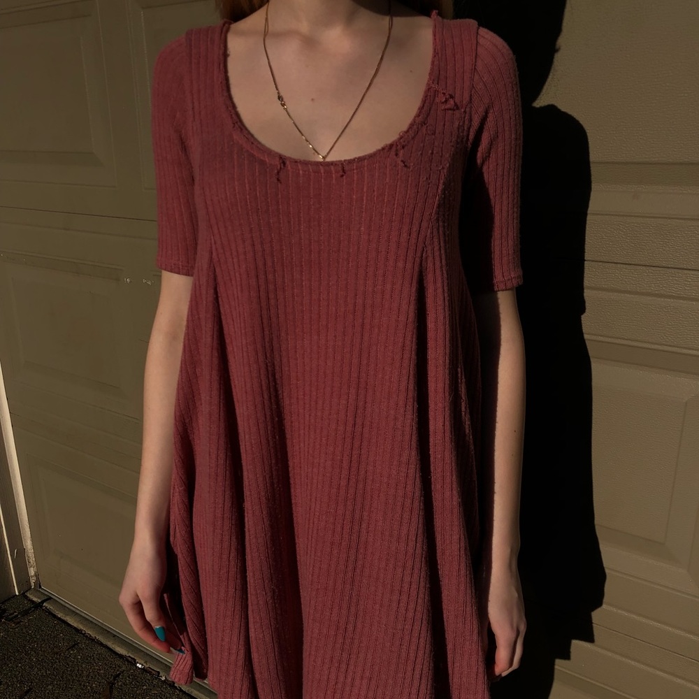 Ecoté mauve mini dress